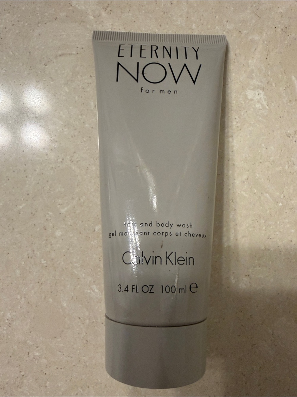 Calvin Klein Eternity NOW for Men Face & Body Wash - Gray Tube